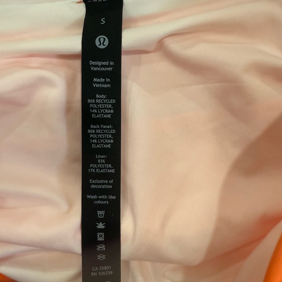 Lululemon Athletica Bright Orange Athletic Shorts - Picture 5 of 5
